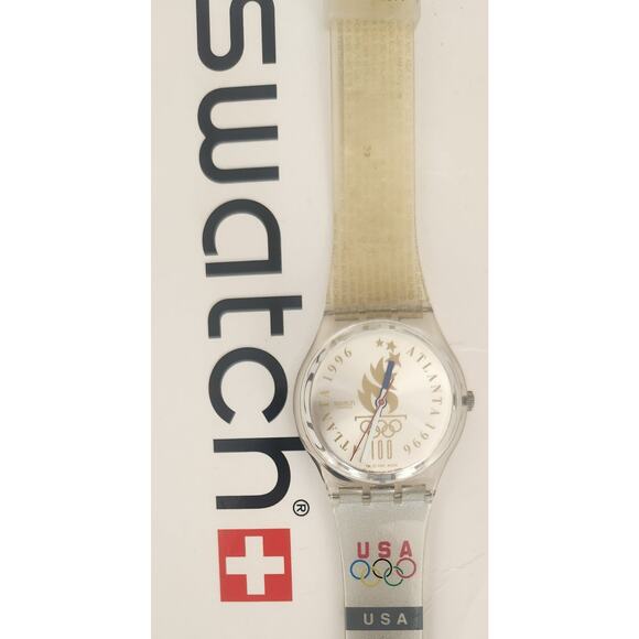 Swatch watch OLYMPIC ATHLETES USA GZ150AJ 1996 Olympic Specials New old stock - Picture 3 of 11